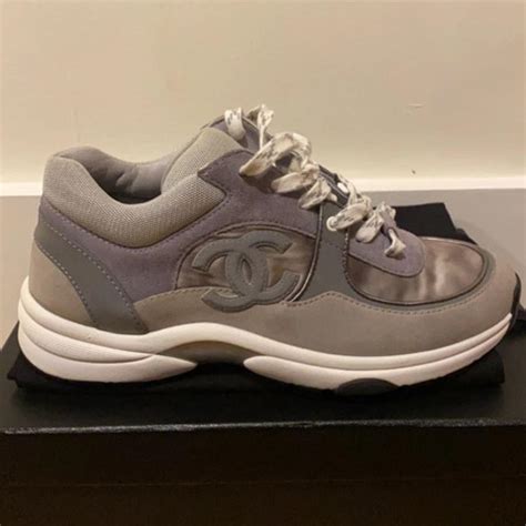 grey chanel runners